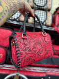 Hot pink tooled leather speedy (M)