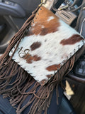 Cowhide purse
