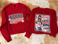 Medium - Gildan baseball sweatshirt (brown hair) (Copy)