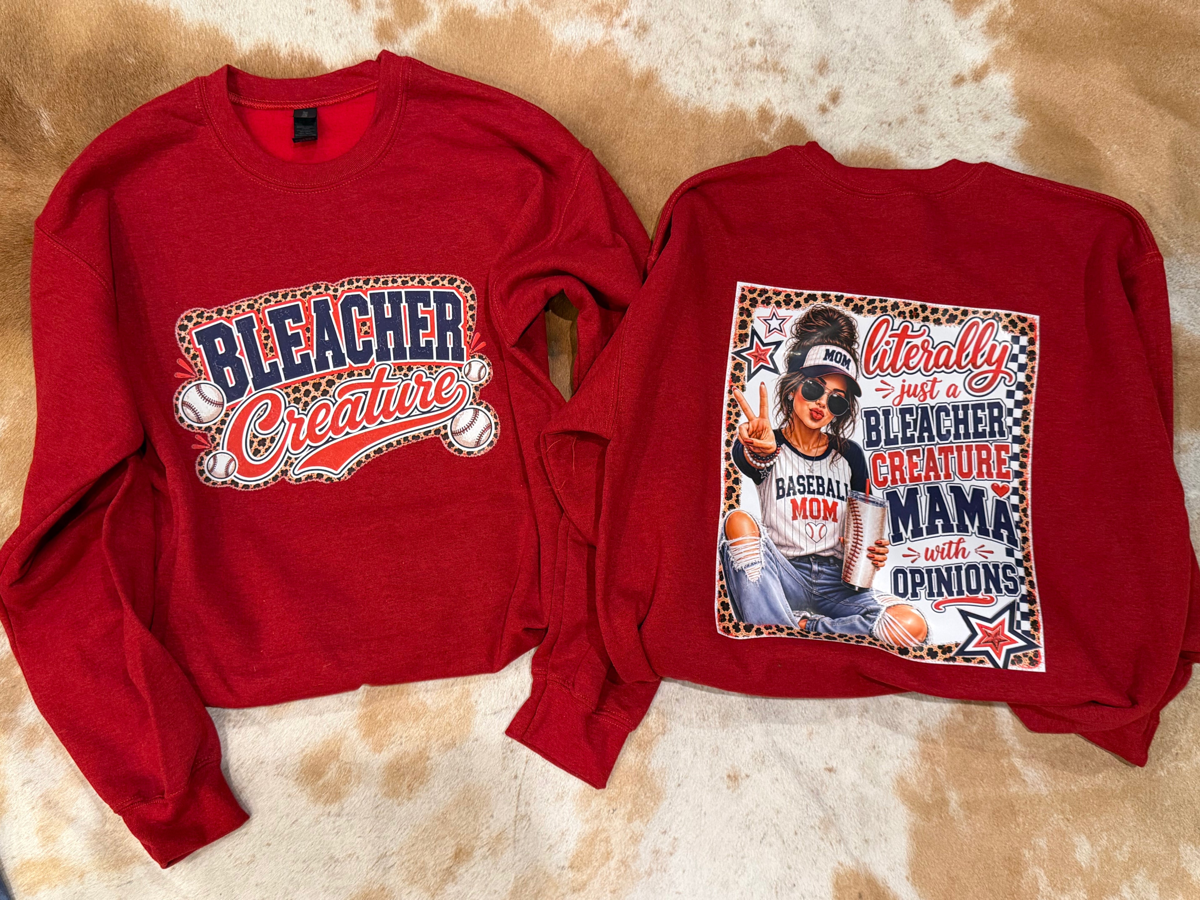 Medium - Gildan baseball sweatshirt (brown hair) (Copy)