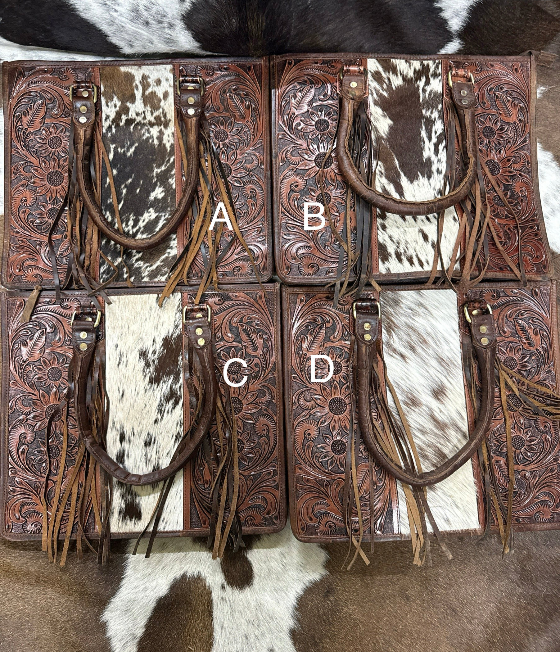 Tooled Leather Tote