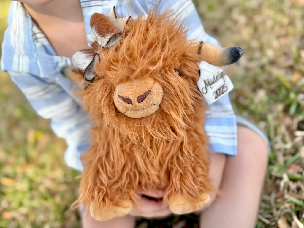 Highland girl cow stuffed toy