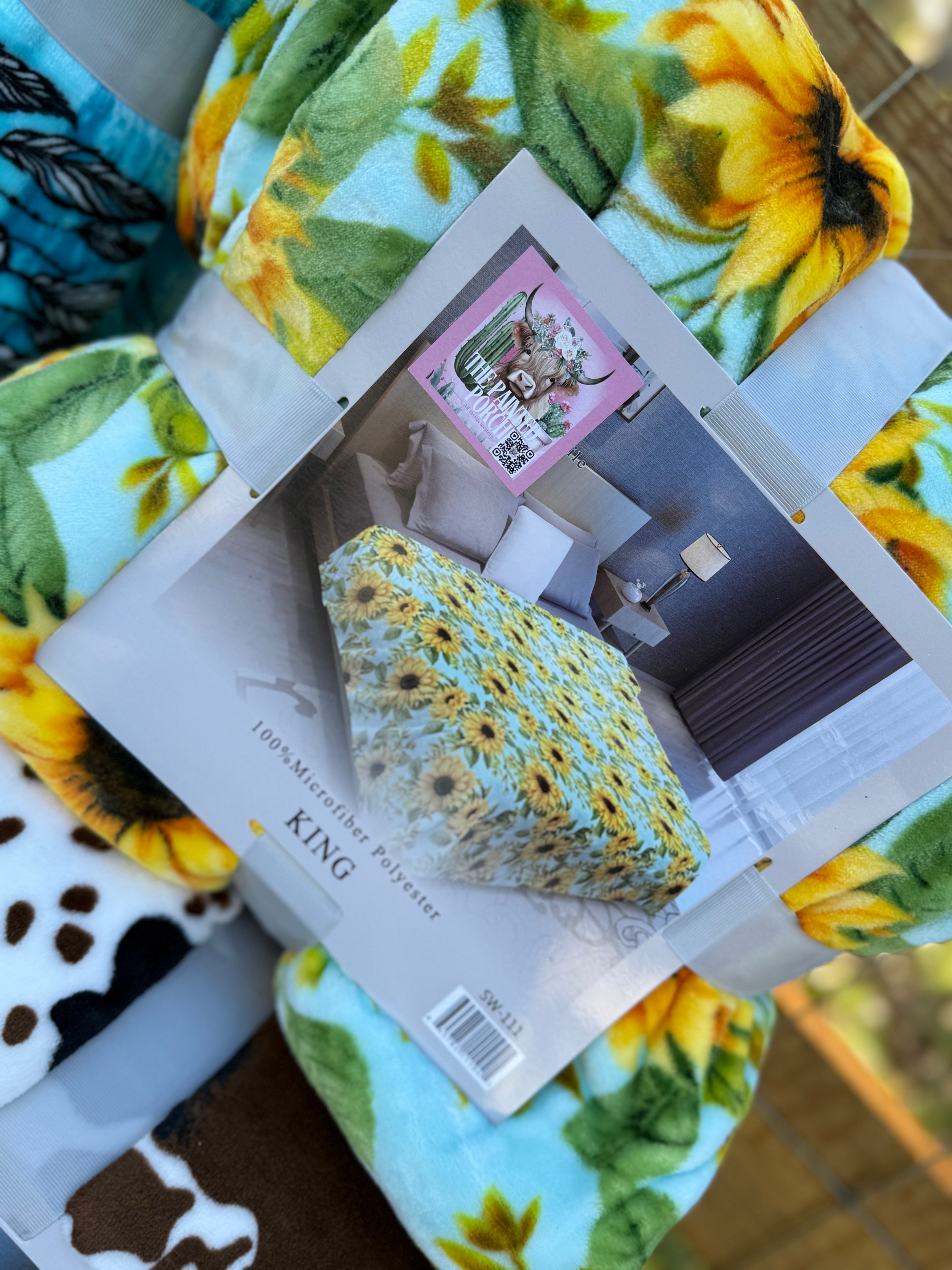 King blanket - sunflower