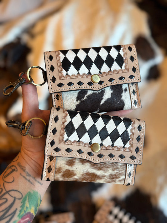Checker card holder