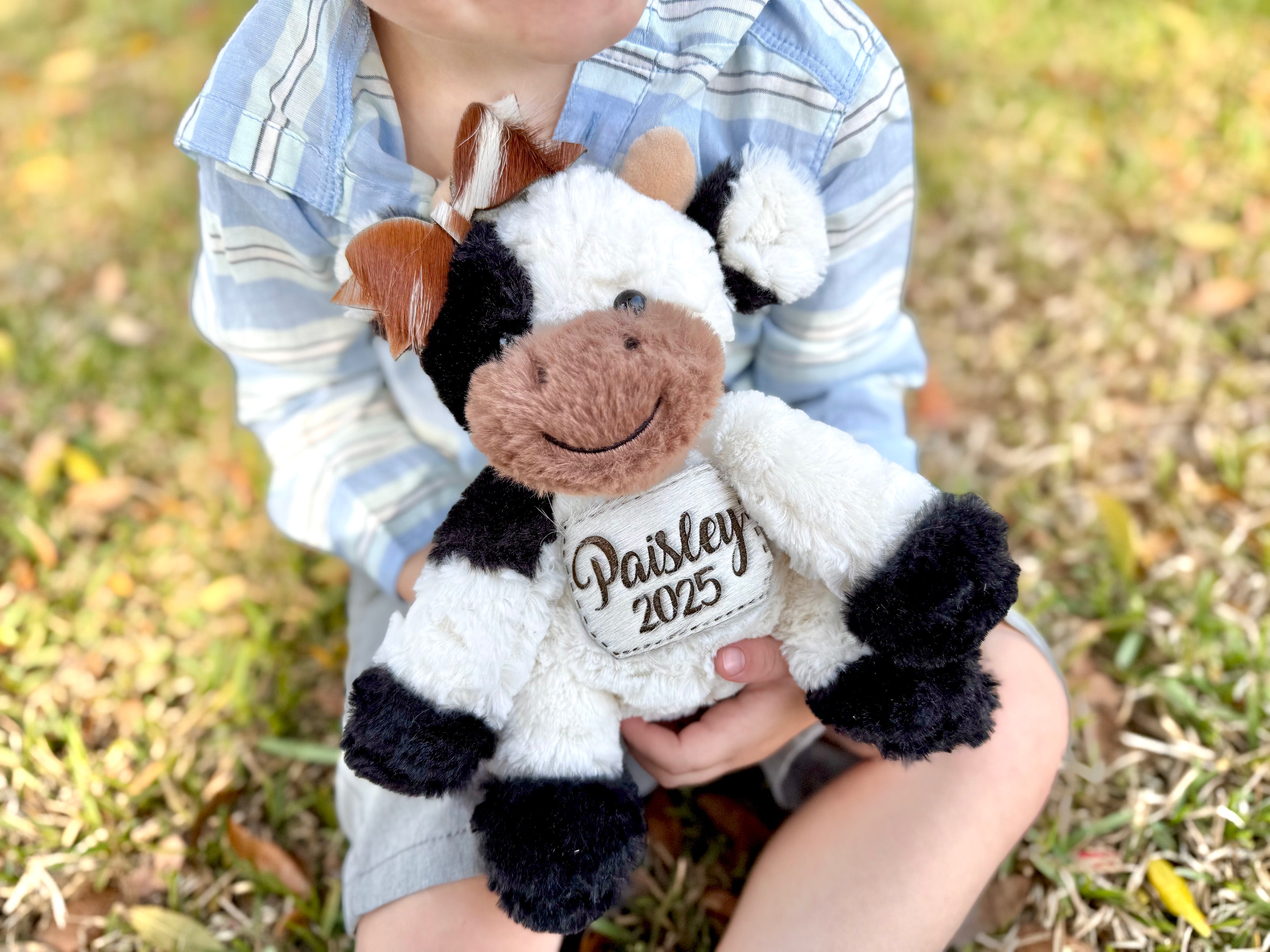 Milk cow girl stuffed animal
