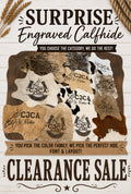 Mini Surprise calf hide 29” - includes engraving!