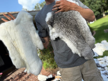 Rabbit hide rugs