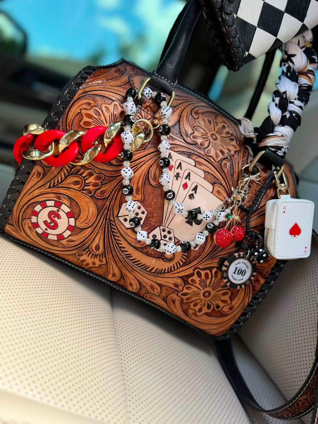"The Gambler set " speedy bag medium - by the Painted Porches