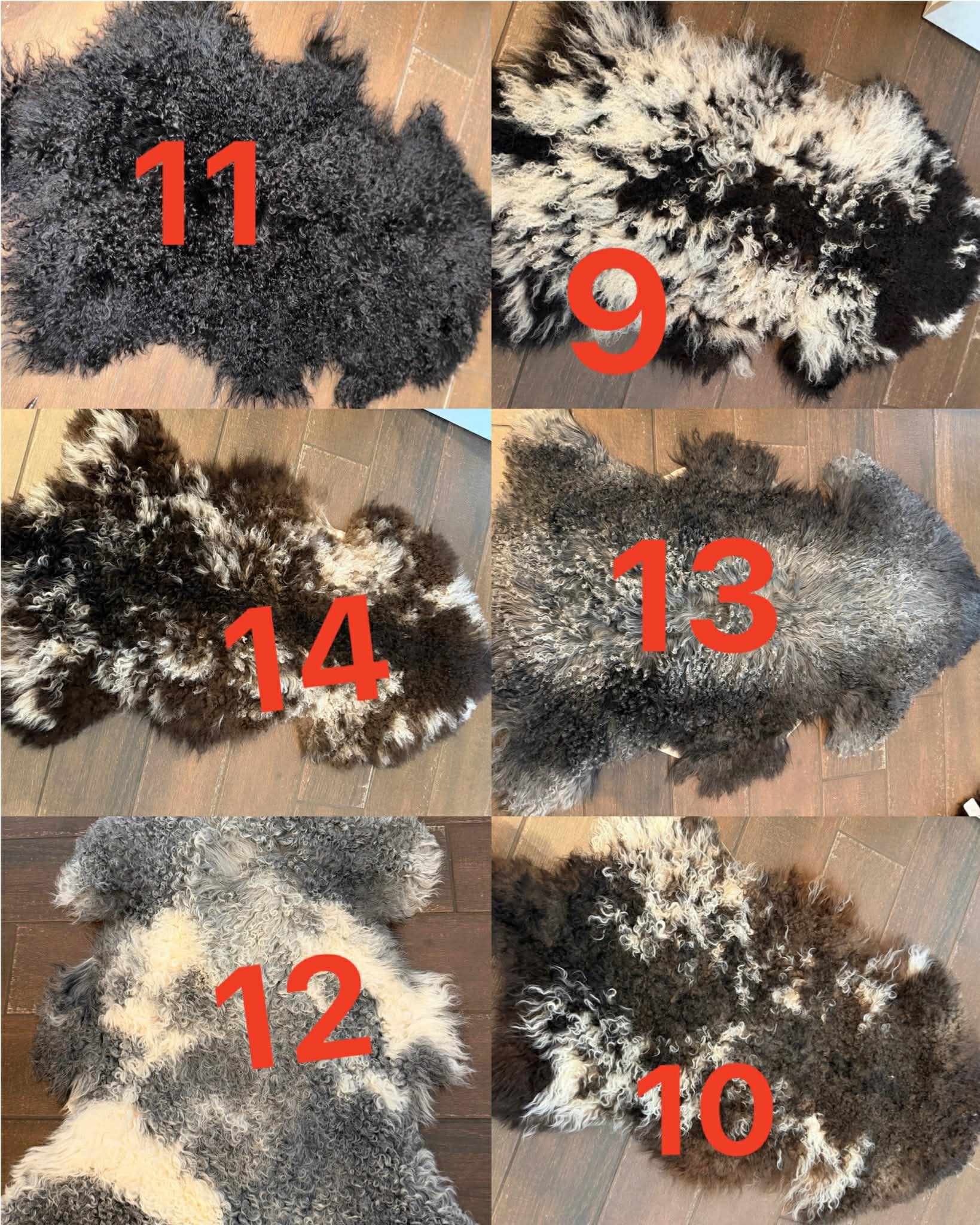 Tibetan Sheep fur roughly 2’x3’