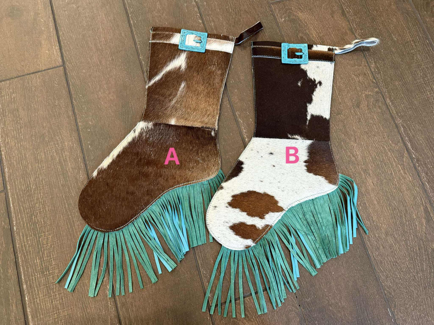 Reversible Cowhide Stockings