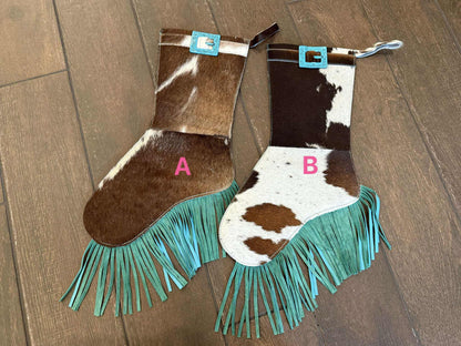 Reversible Cowhide Stockings