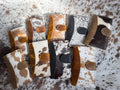 Cowhide leather surprise wallets DOES NOT INCLUDE ENGRAVING