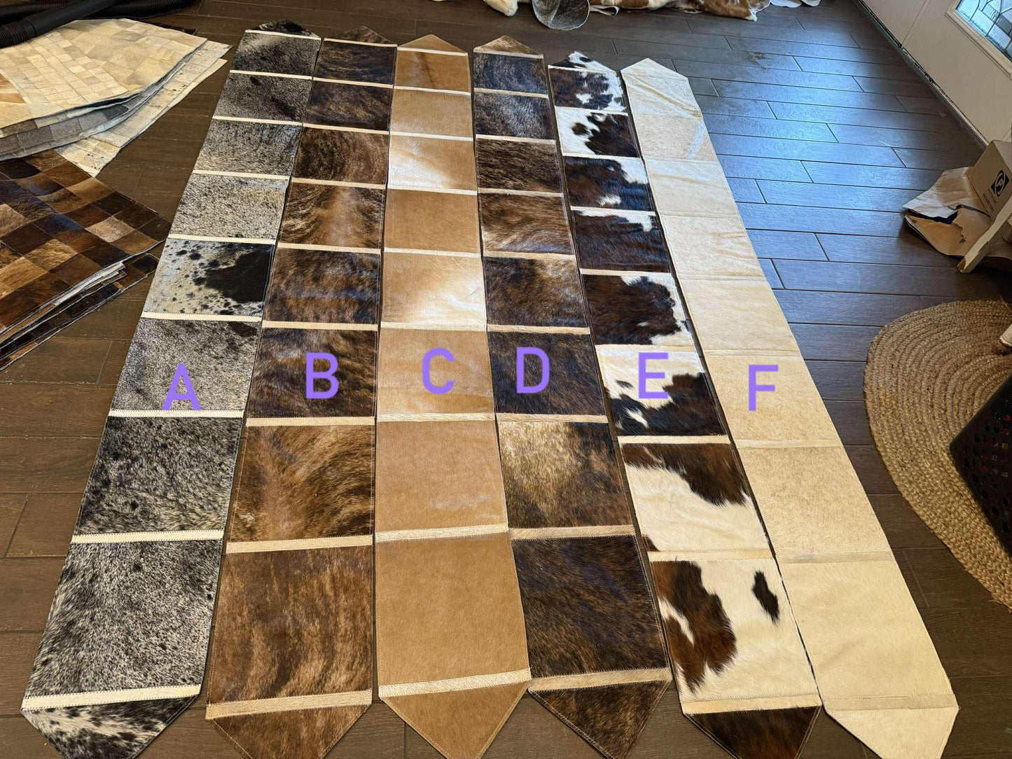 9’ table runners