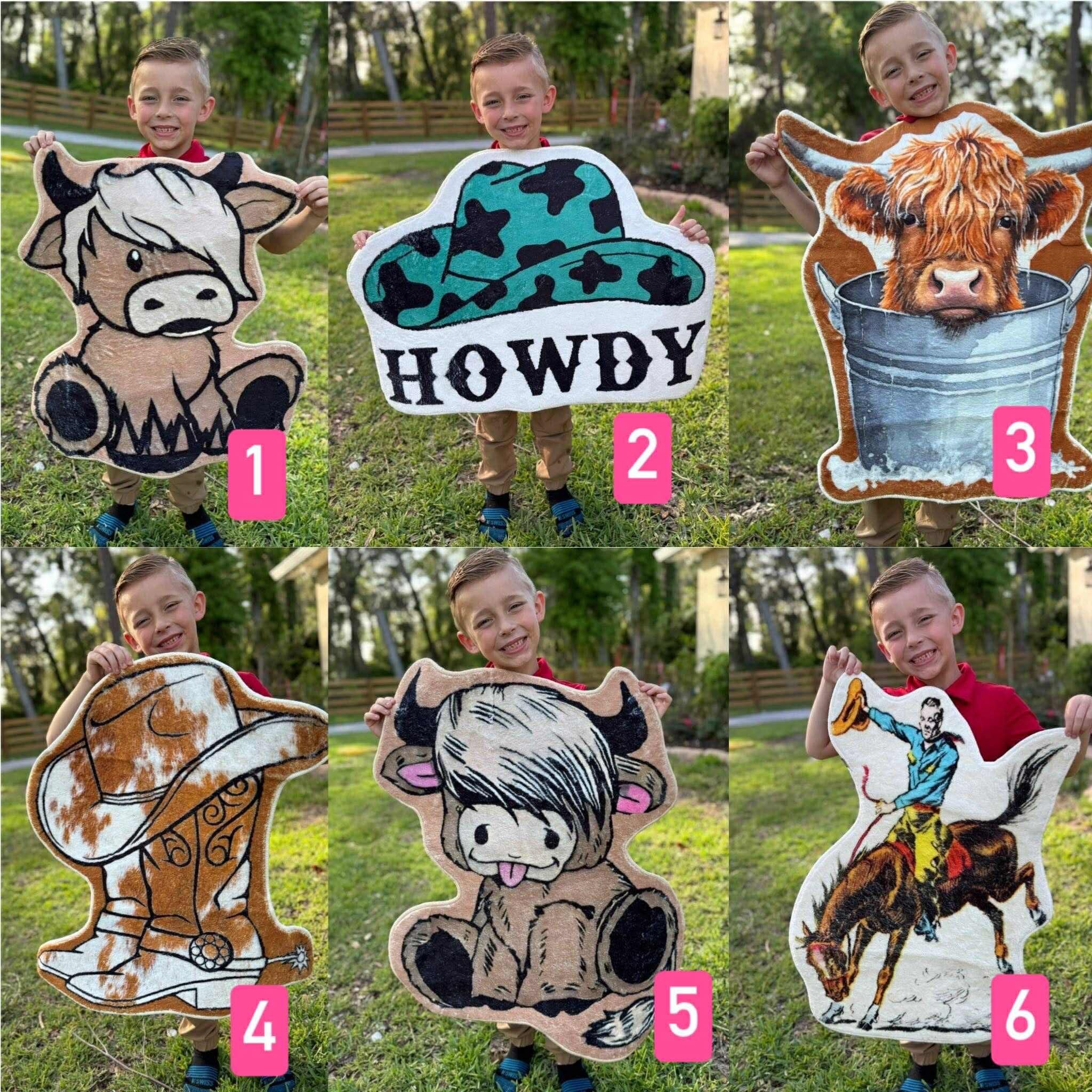 Kids Western themed rugs