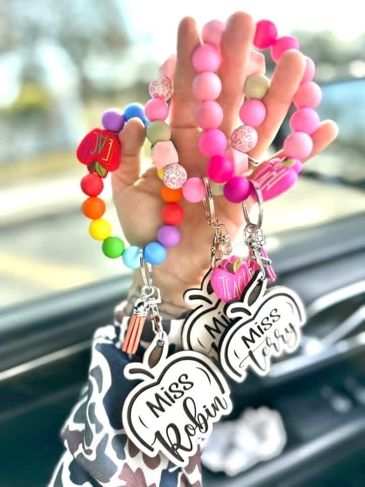 Personalized teacher bracelet