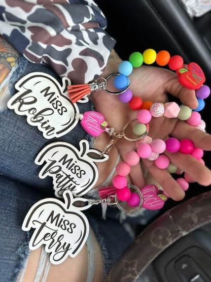 Personalized teacher bracelet ￼