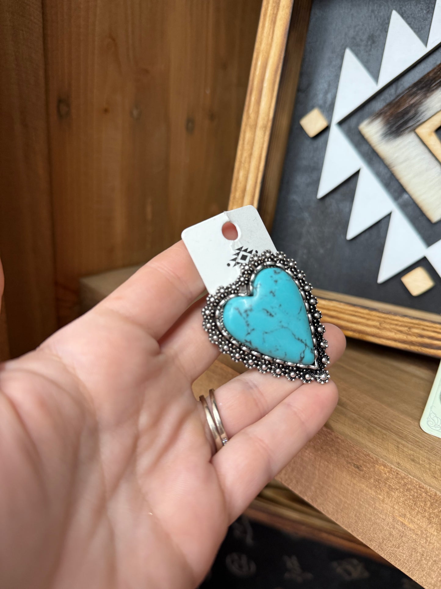 Heart adjustable ring