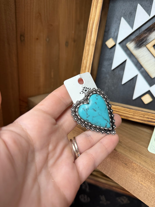 Heart adjustable ring