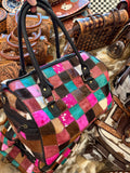Patchwork duffle