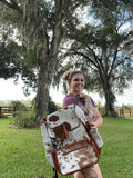 Cowhide bookbag