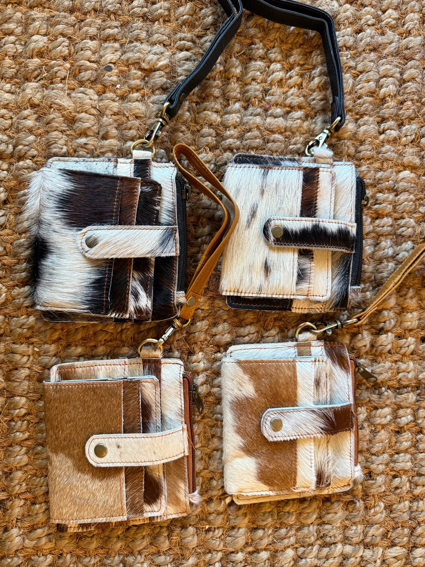 Cowhide card holder