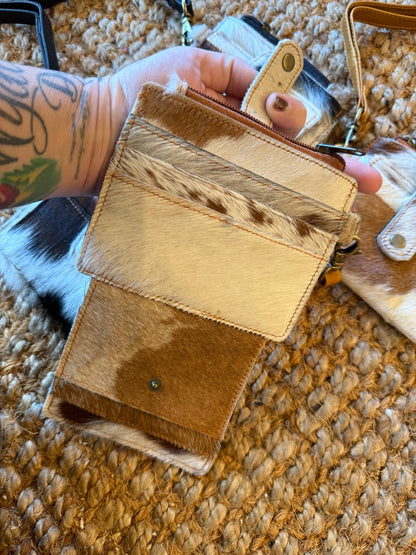 Cowhide card holder