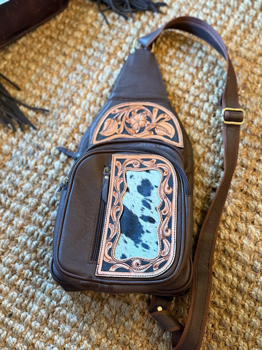 Crossbody book bag