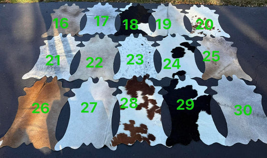 Set B - Calf size hides - 36”-39”