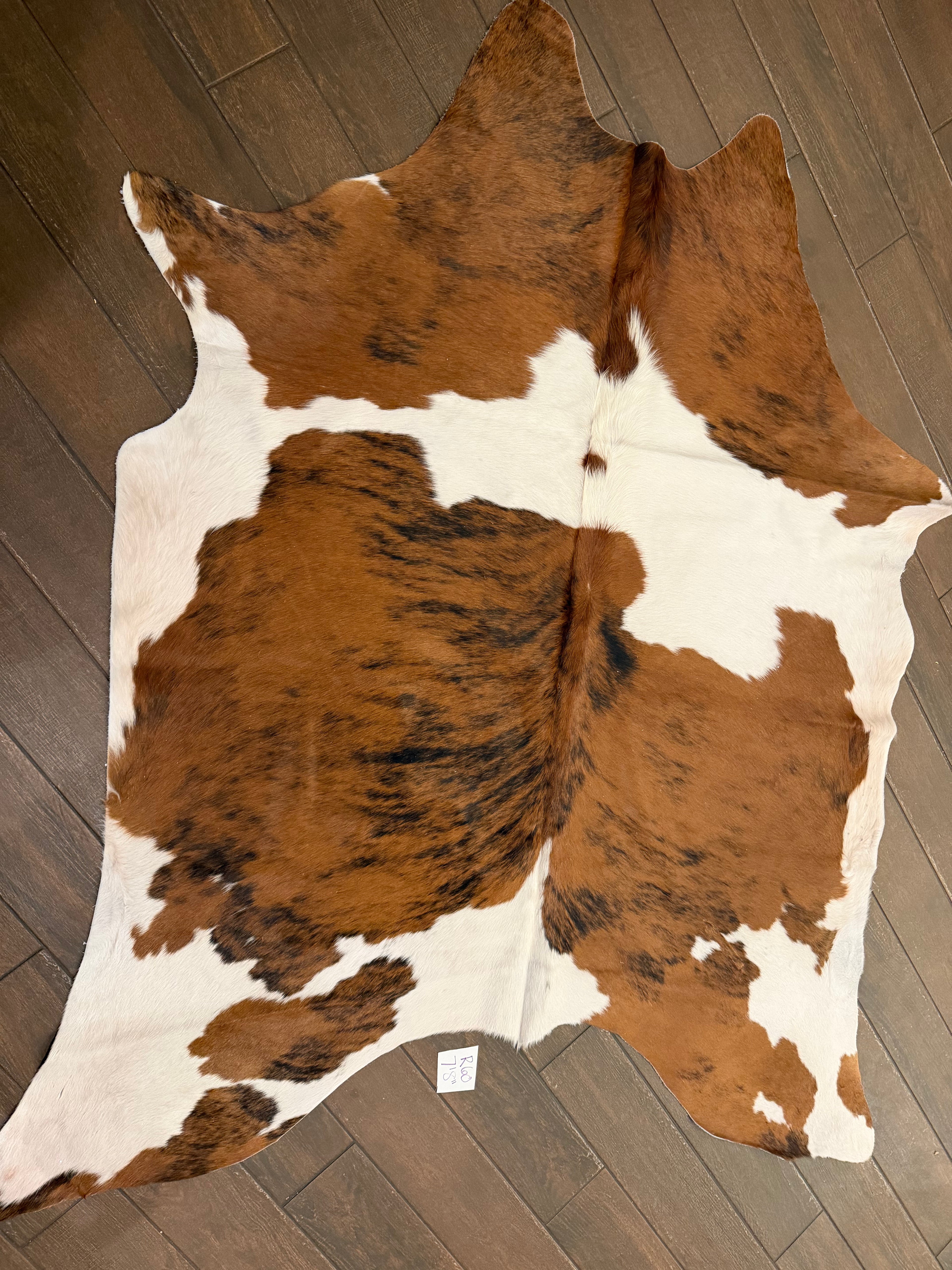 Full size cowhide (exotic)- # R60-7’8”