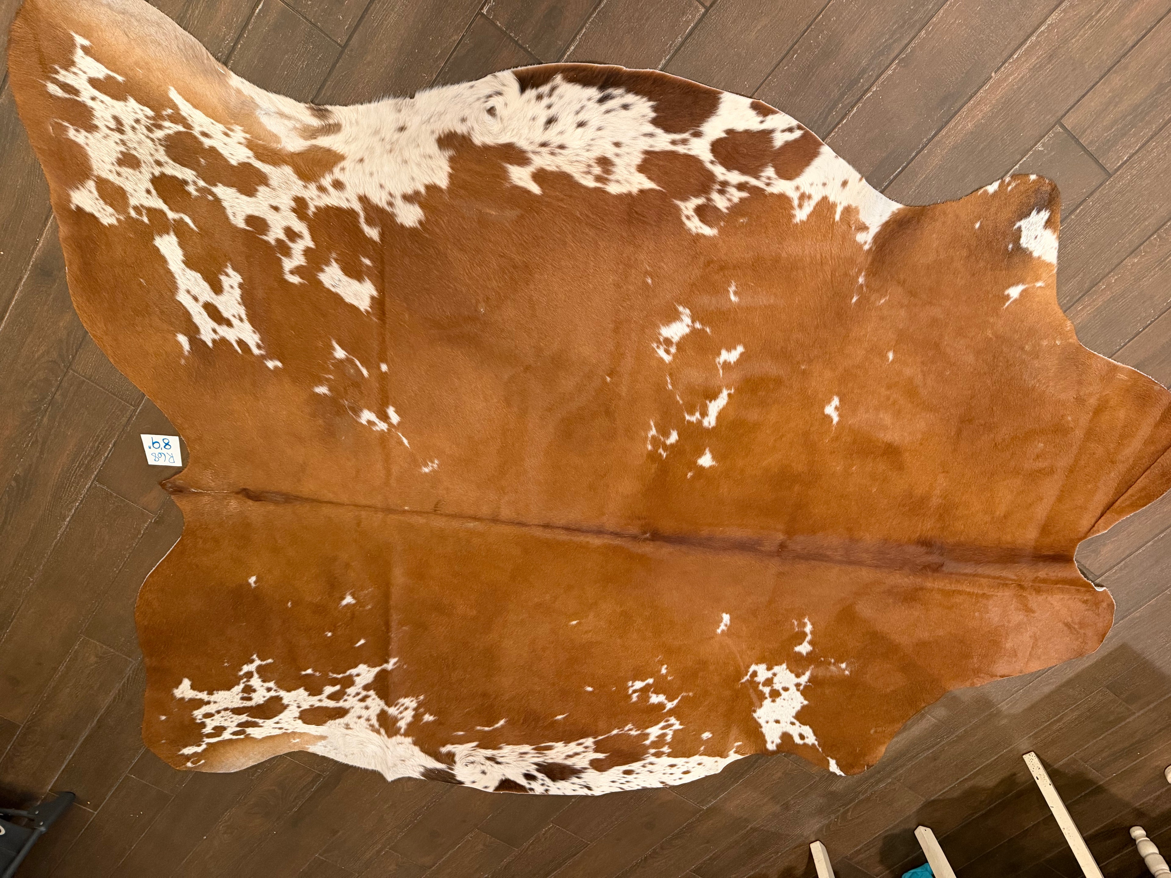 Full size cowhide (exotic)- # R68- 8’9”