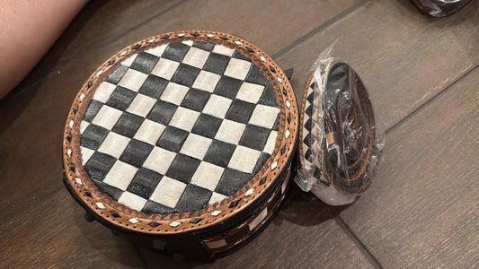 Canteen  checker purse