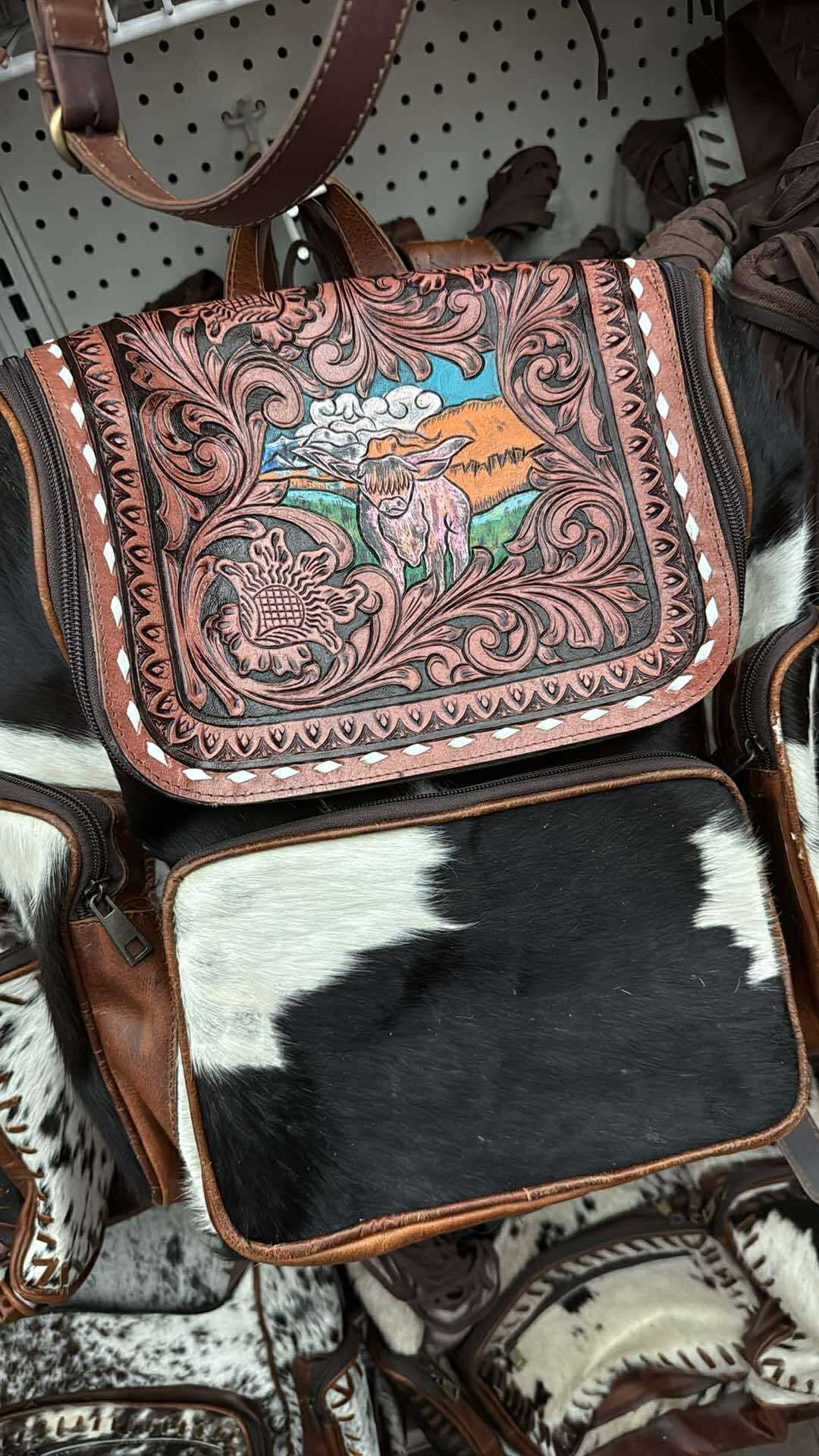 Highland tooled bookbag