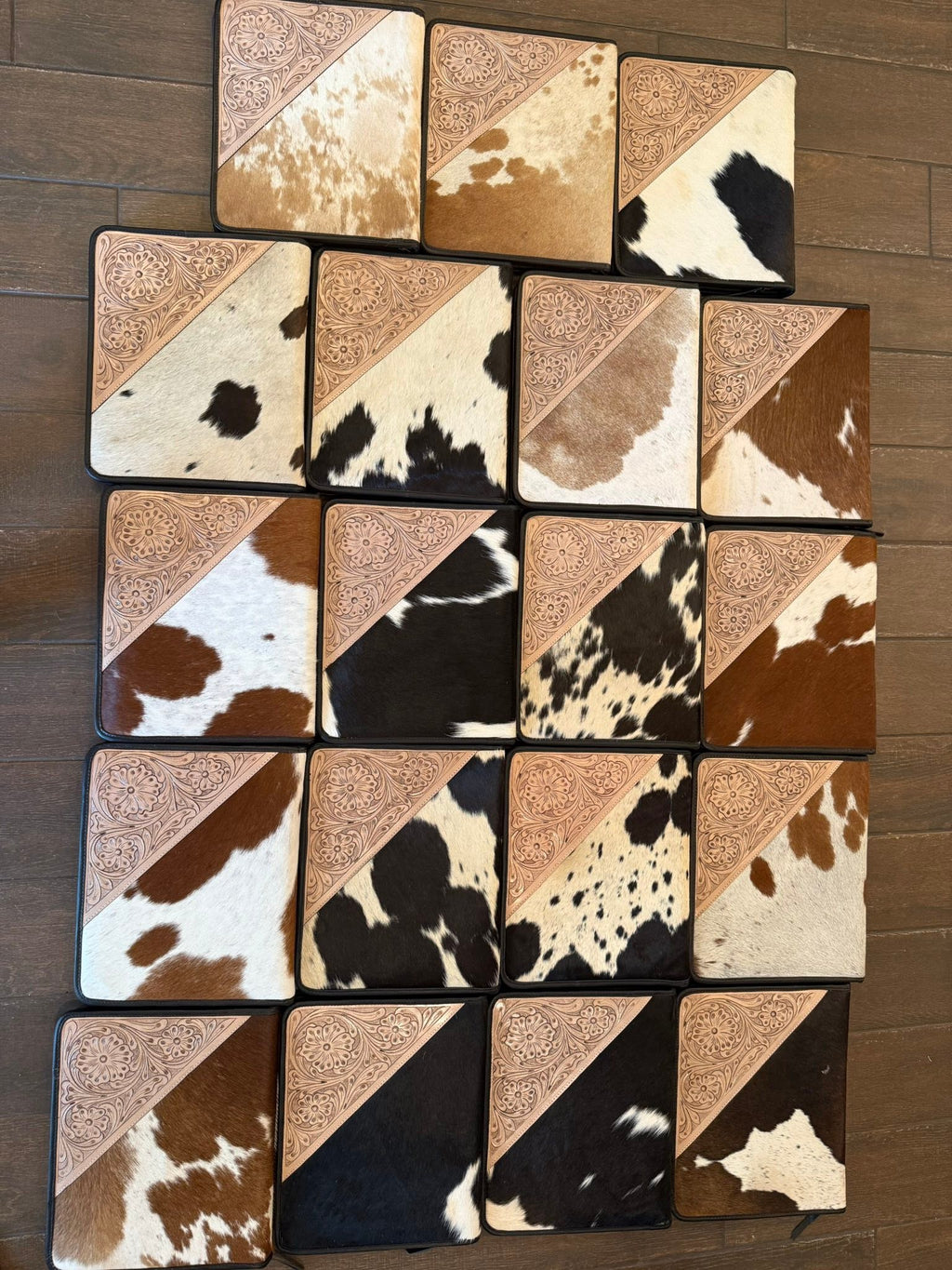 Binders / diagonally tooled