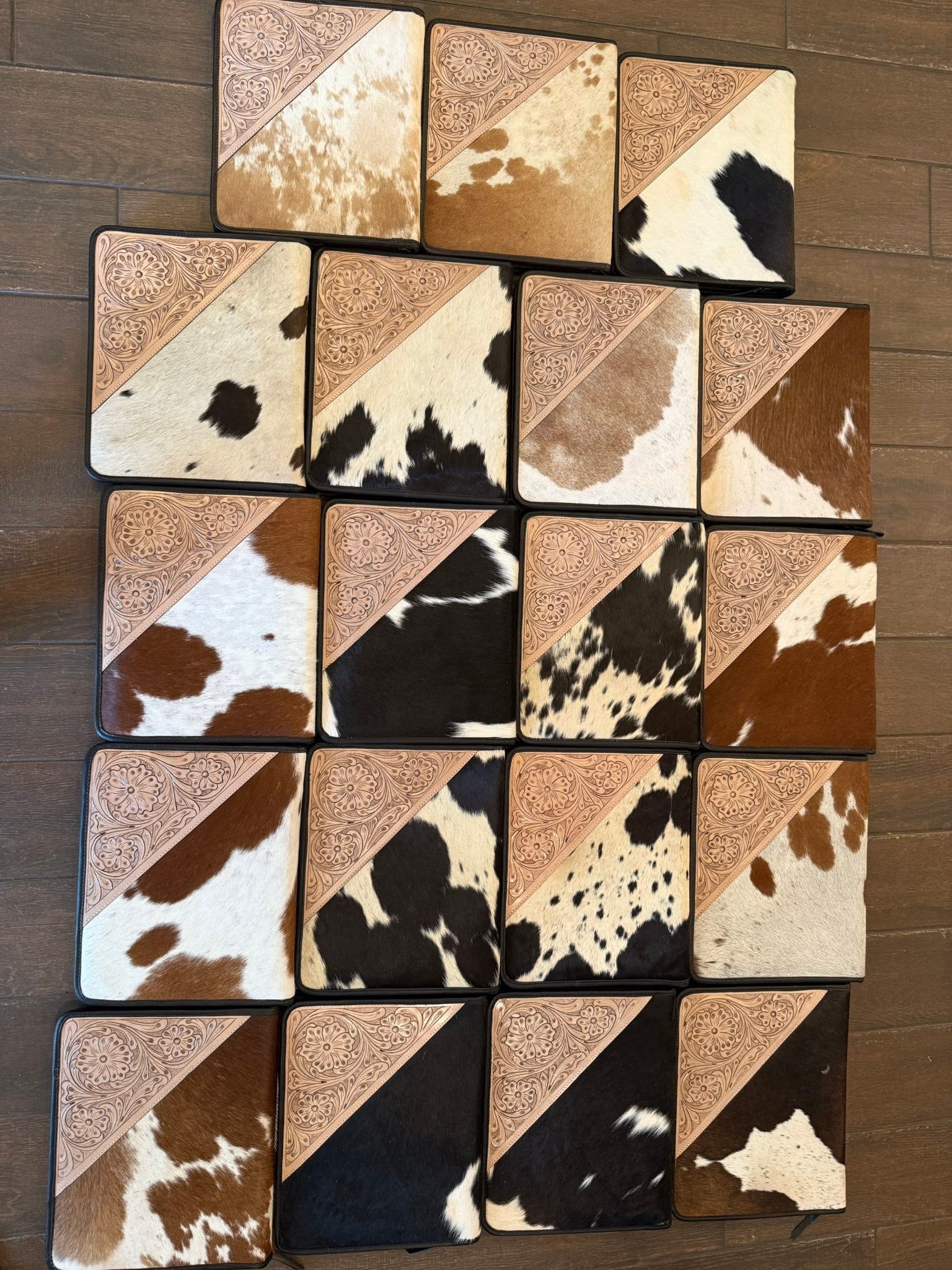 Binders / diagonally tooled