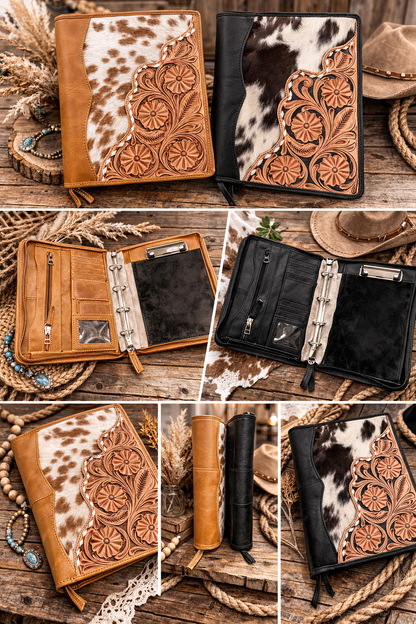 Floral Tooled Binder