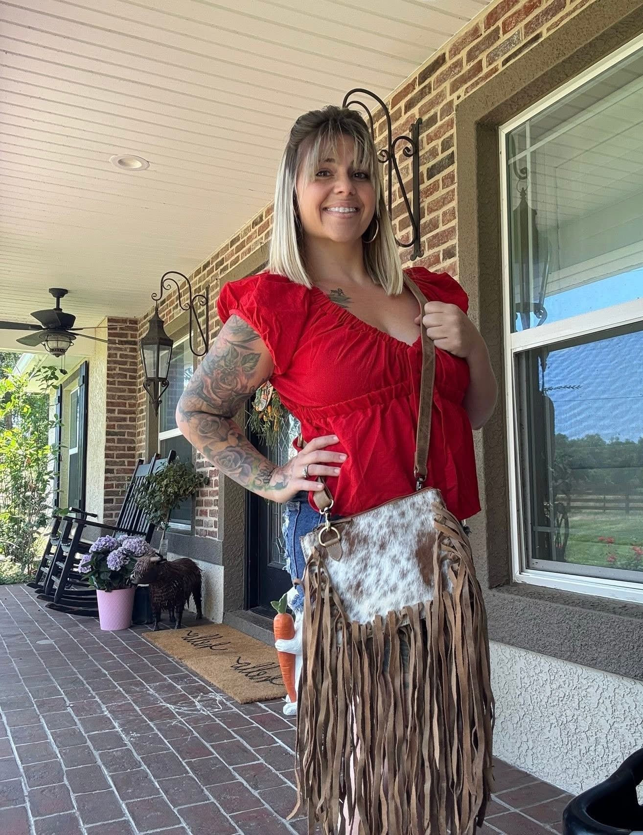 Fringe crossbody
