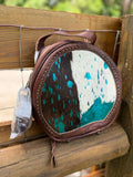 Turquoise acid wash Purse