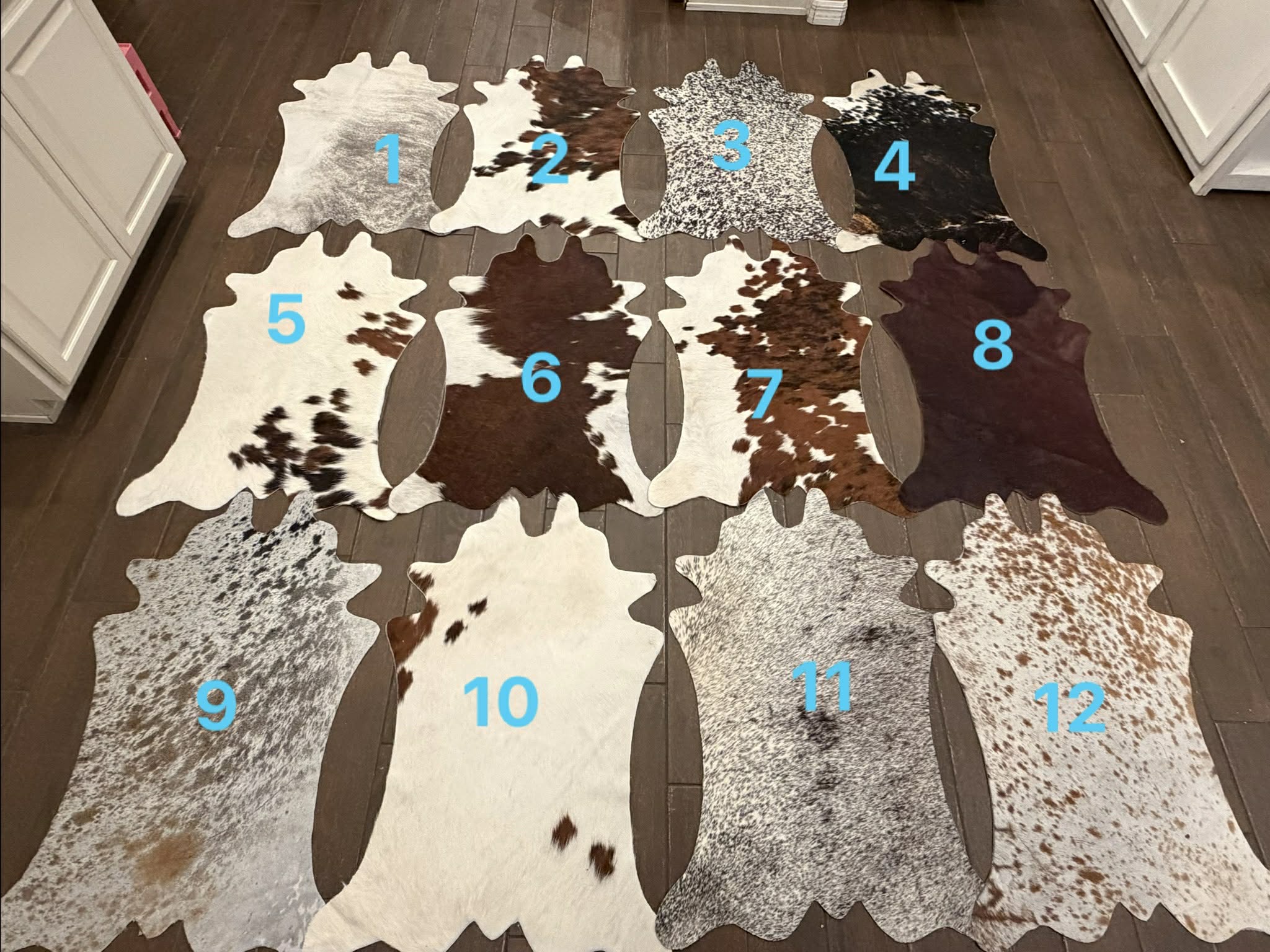 NEW - Calf size hides - 36”-39”