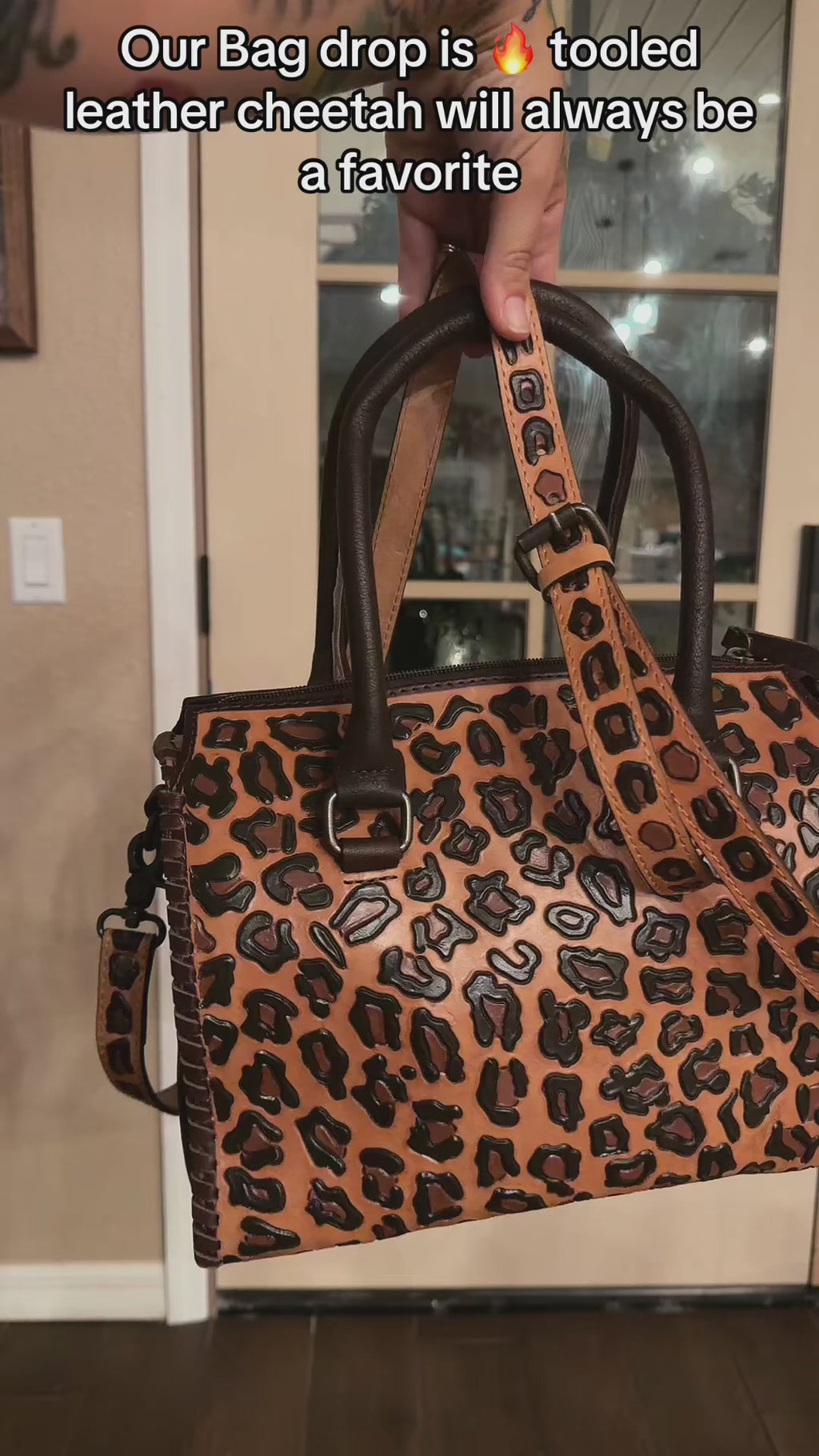 Cheetah (small print) Med/large HAND-PAINTED ARGENTINA LEATHER SPEEDY (very high-quality) exclusive to the painted porches