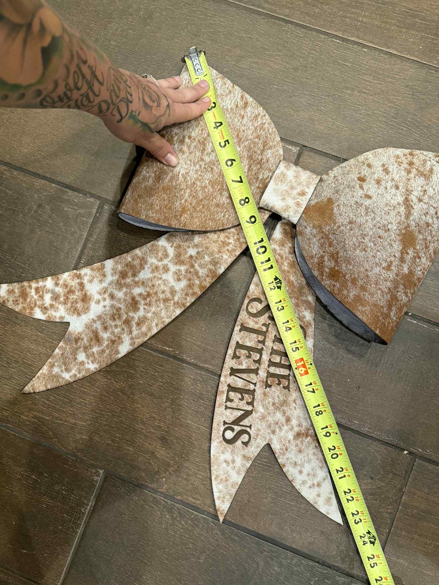 Jumbo bow for tree - Free engraving