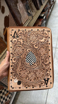 Ace playing card Planner cover with zipper closure