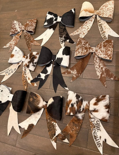 Jumbo bow for tree - Free engraving (read description fully)