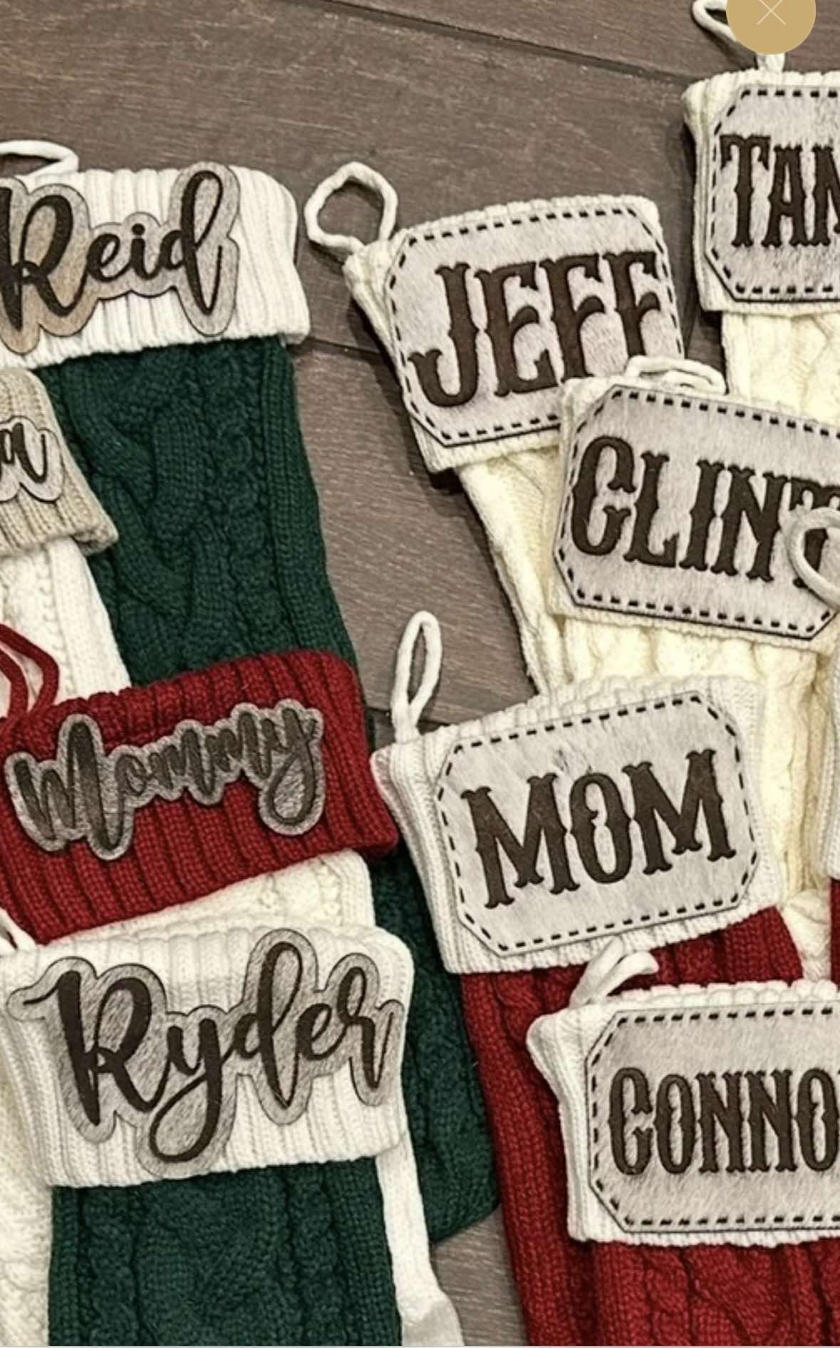 Cowhide name patch only